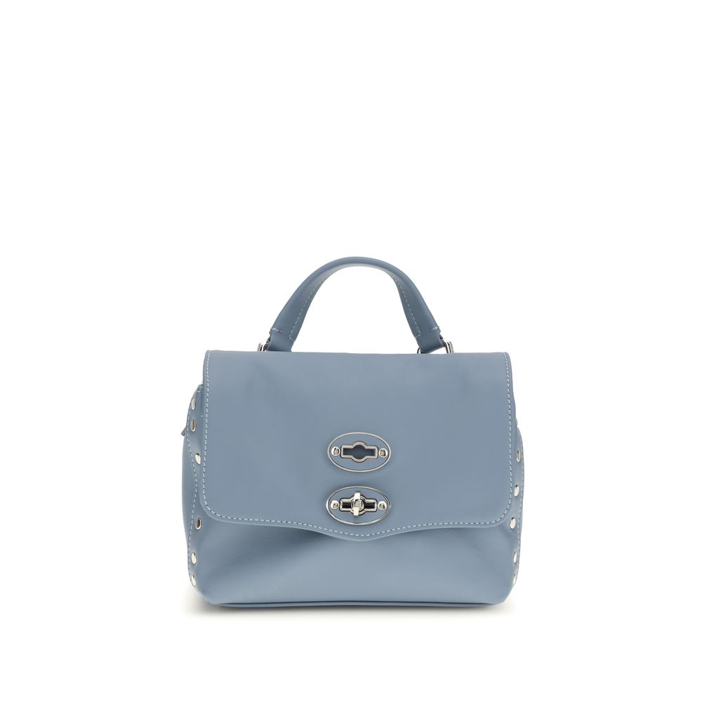 Zanellato Blue Calf Leather Bos Taurus Handbag