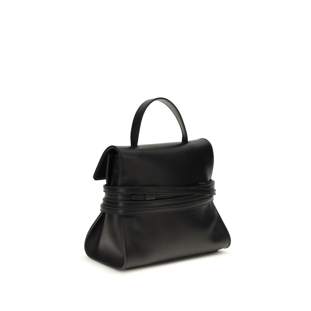 Sac à main Moschino en cuir de veau noir Bos Taurus