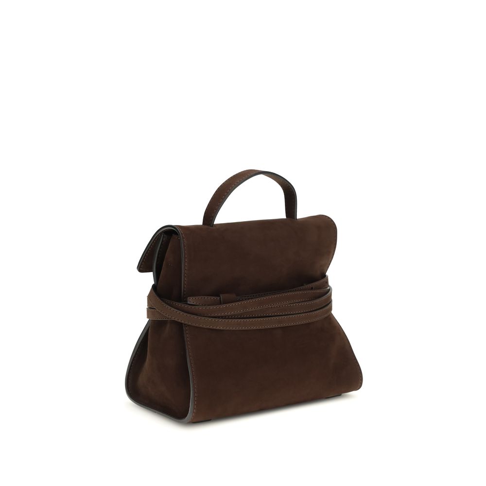 Moschino Handtasche aus braunem Kalbsleder