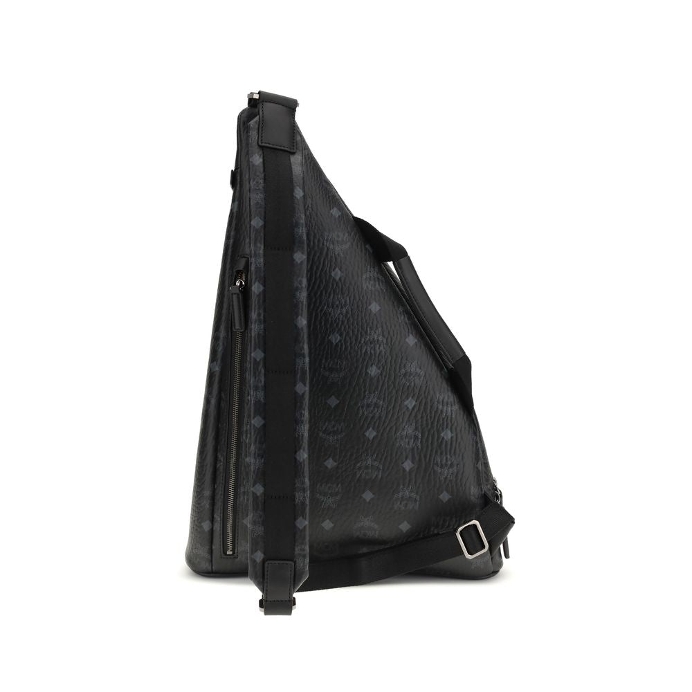 MCM Black Fabric Shoulder Bag