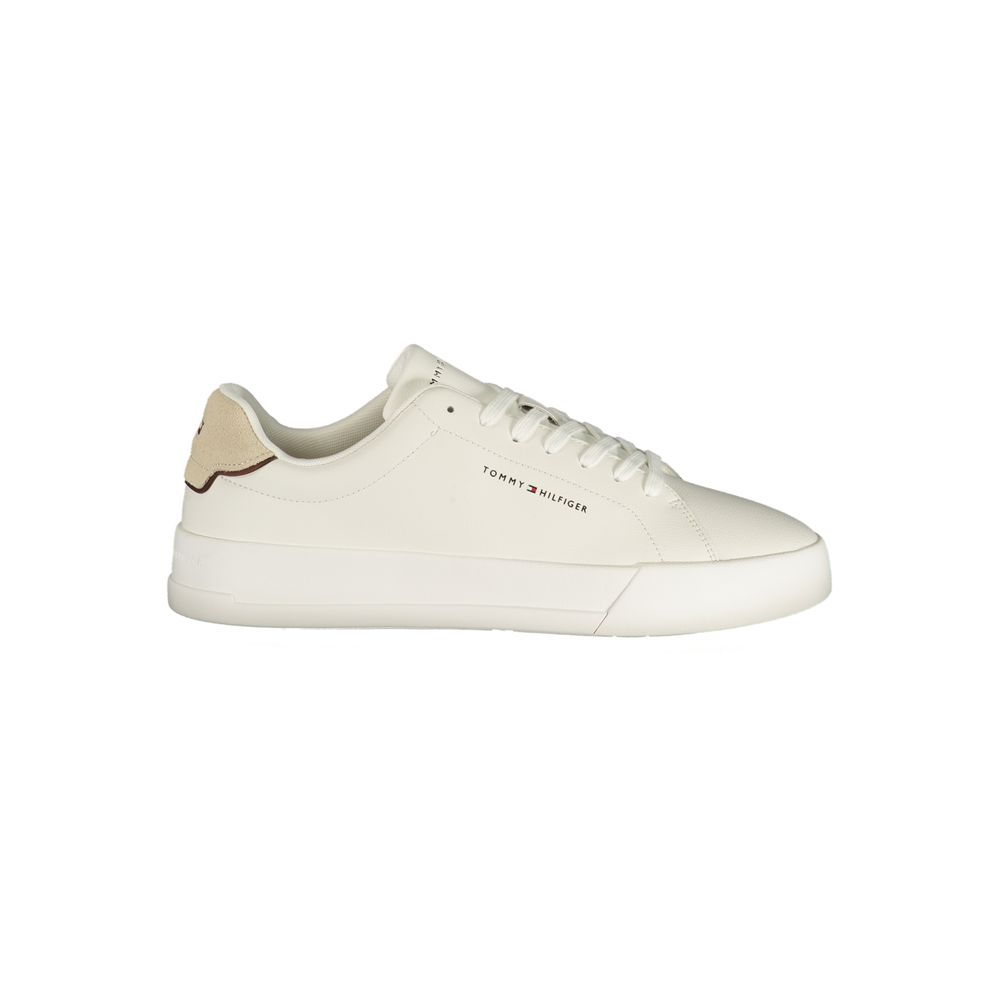 Tommy Hilfiger Bianco Polyurethane Men Sneaker
