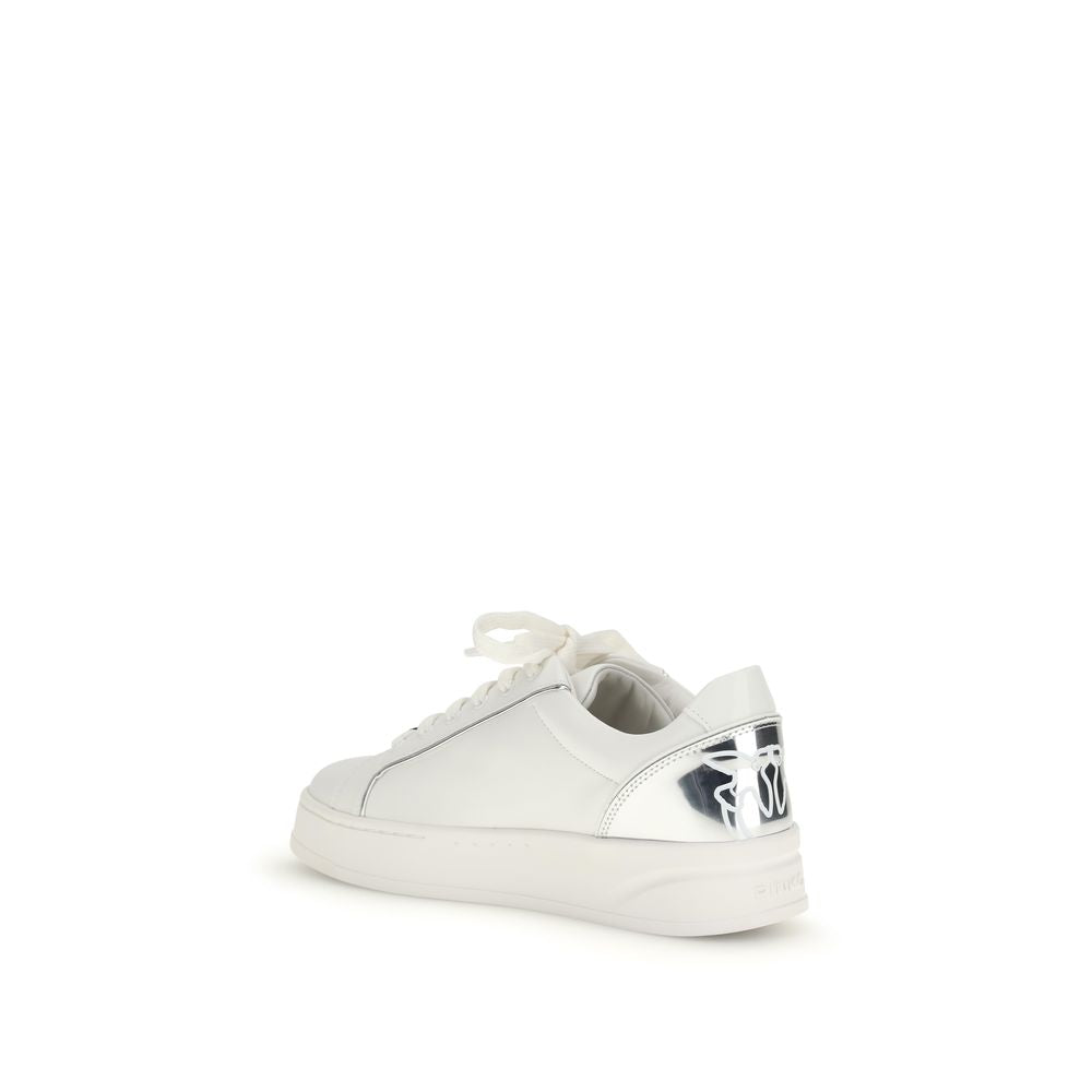 Baskets basses PINKO en cuir de veau blanc Bos Taurus