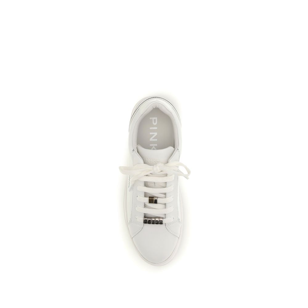Baskets basses PINKO en cuir de veau blanc Bos Taurus