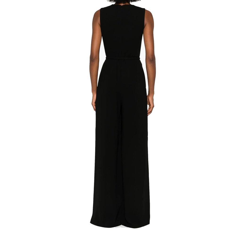 Max Mara Black Polyester Jumpsuit