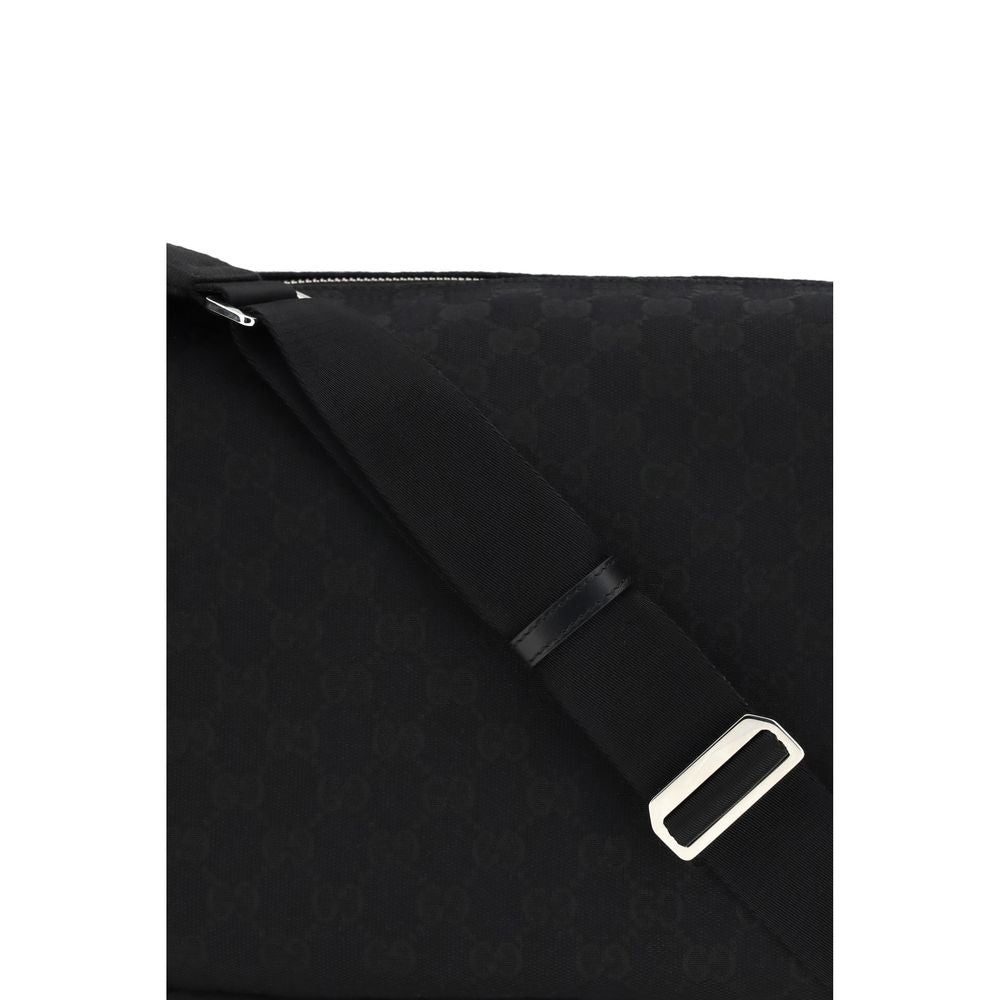 Gucci Schwarze Polyester-Umhängetasche