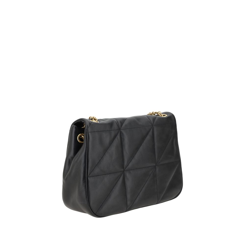 Sac bandoulière Saint Laurent en cuir de veau noir Bos Taurus