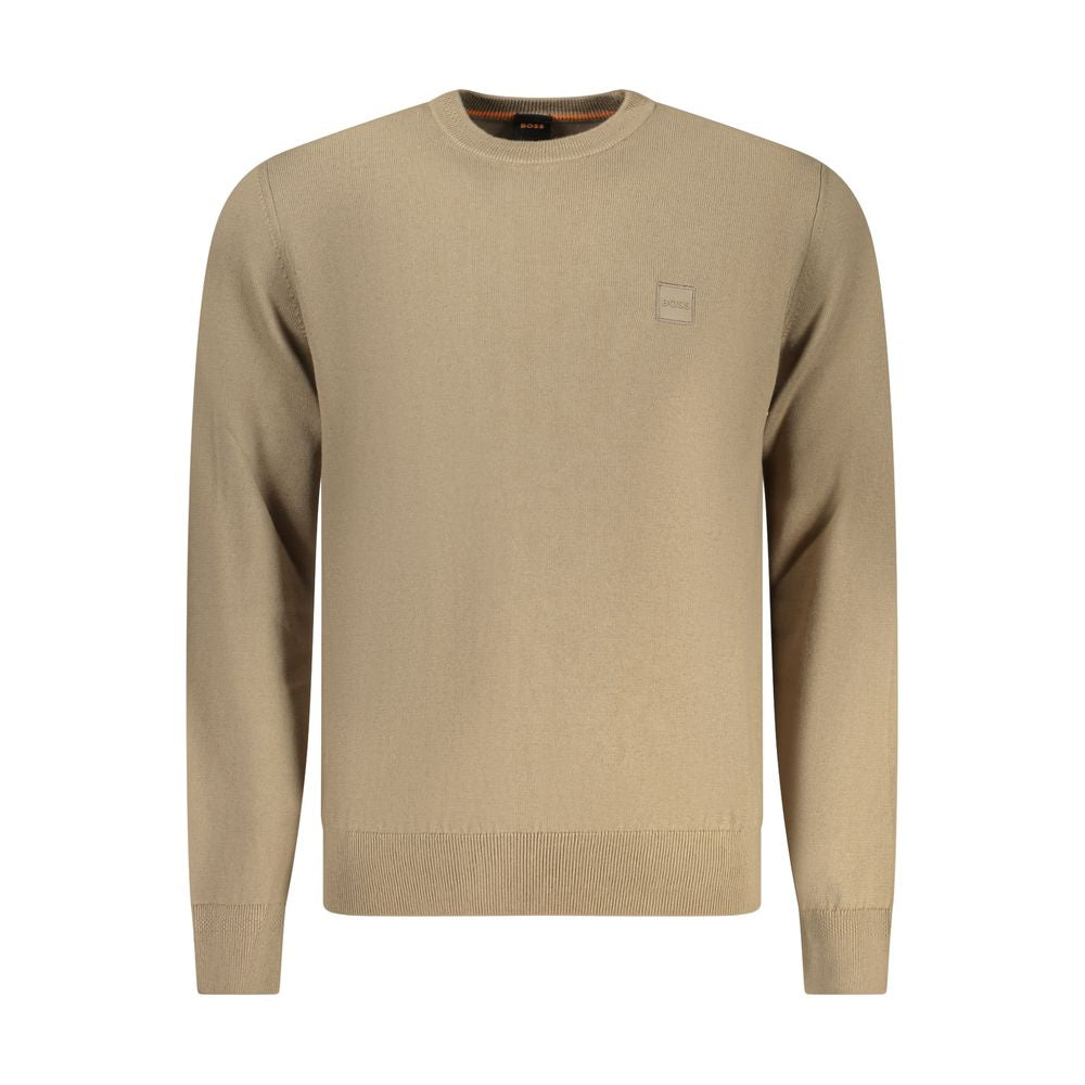 Hugo Boss Marrone Cotton Men Sweater