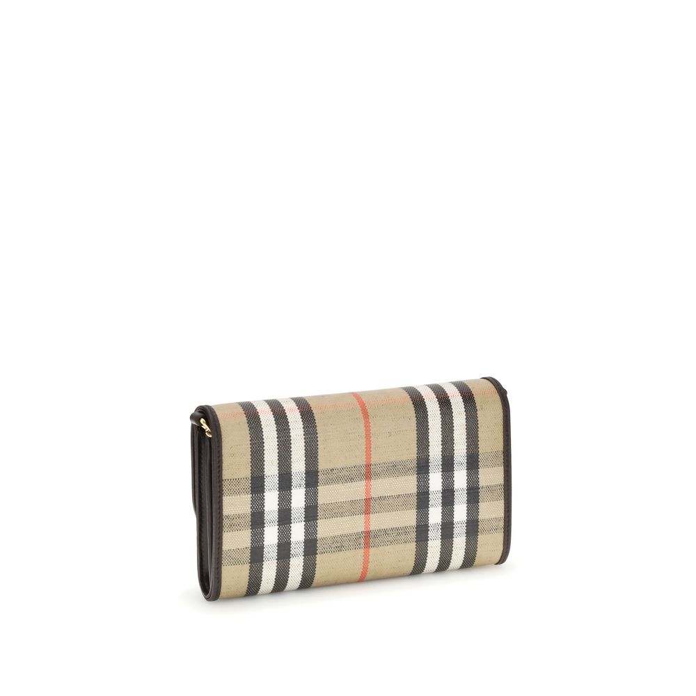 Burberry Beige Cotton Clutch Bag