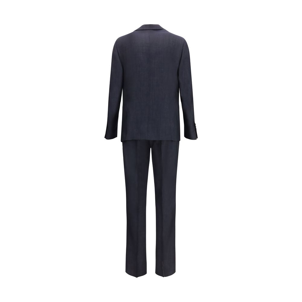 Lardini Blue Cotton Two-Piece Suit