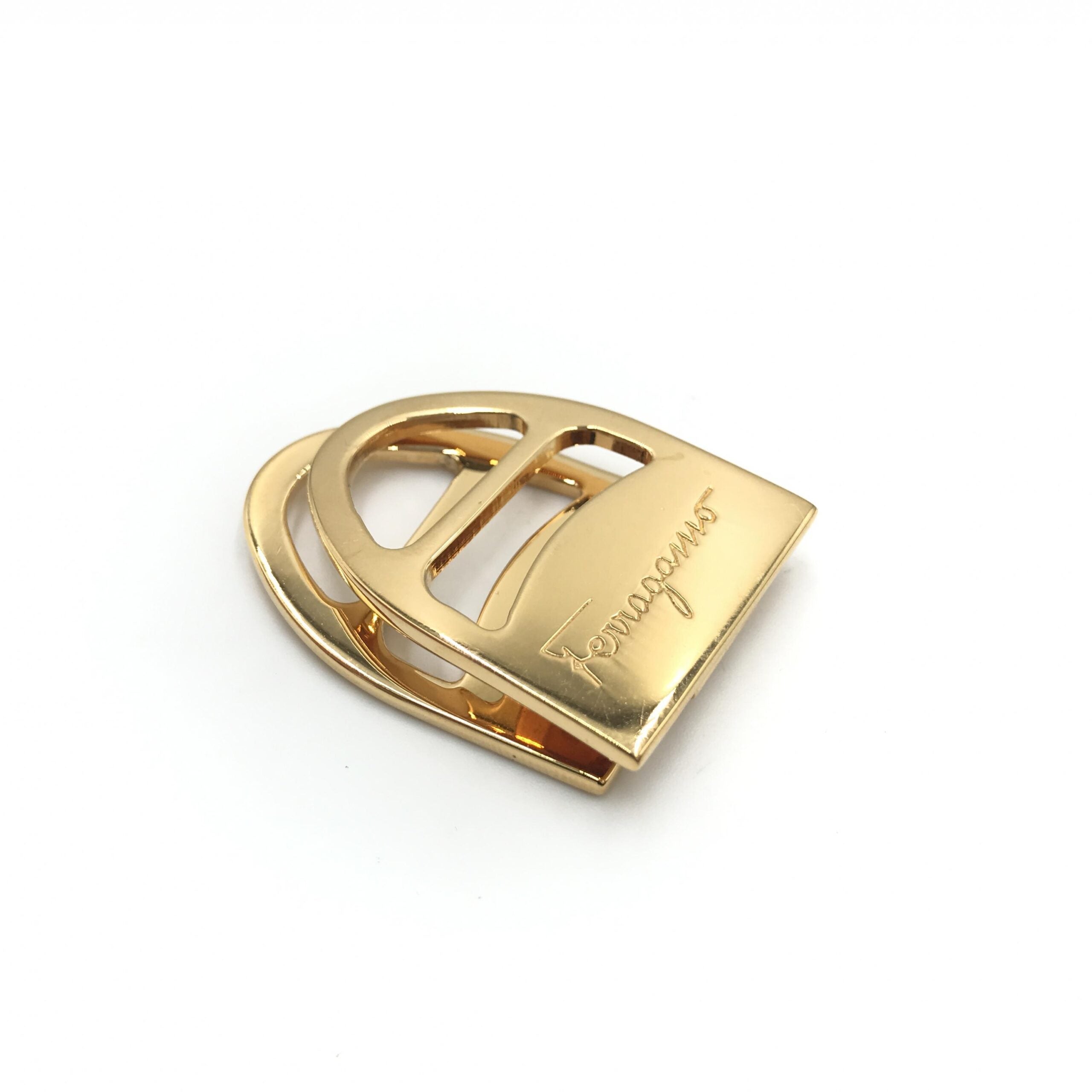 Salvatore Ferragamo Vara Metal Scarf Ring