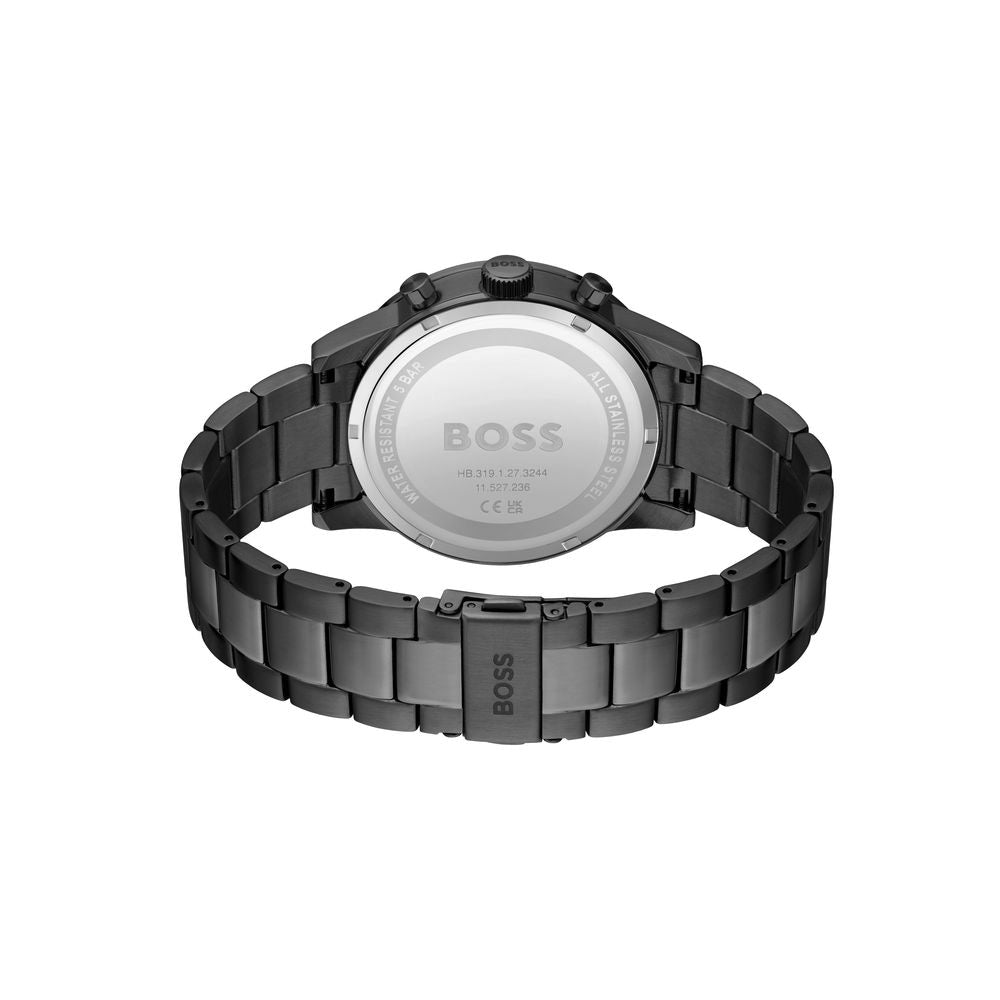 Hugo Boss Gray Stainless Steel Dress Watch