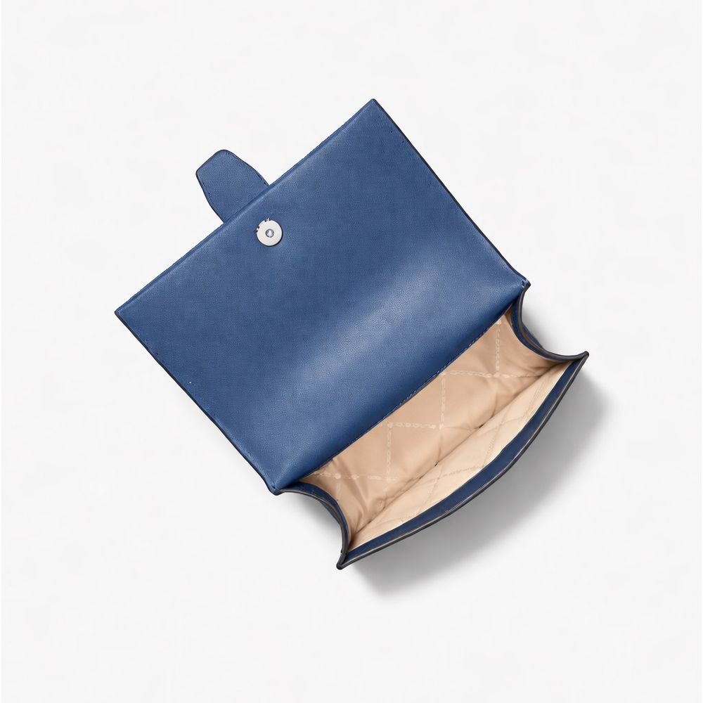 Michael Kors Blue Canvas Crossbody Bag