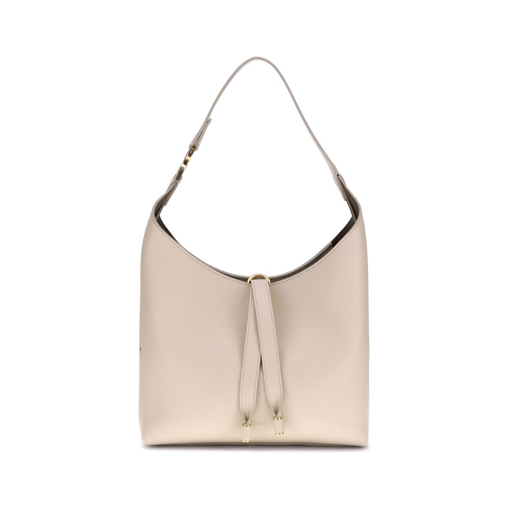 Chloé Beige Calf Leather Bos Taurus Shoulder Bag