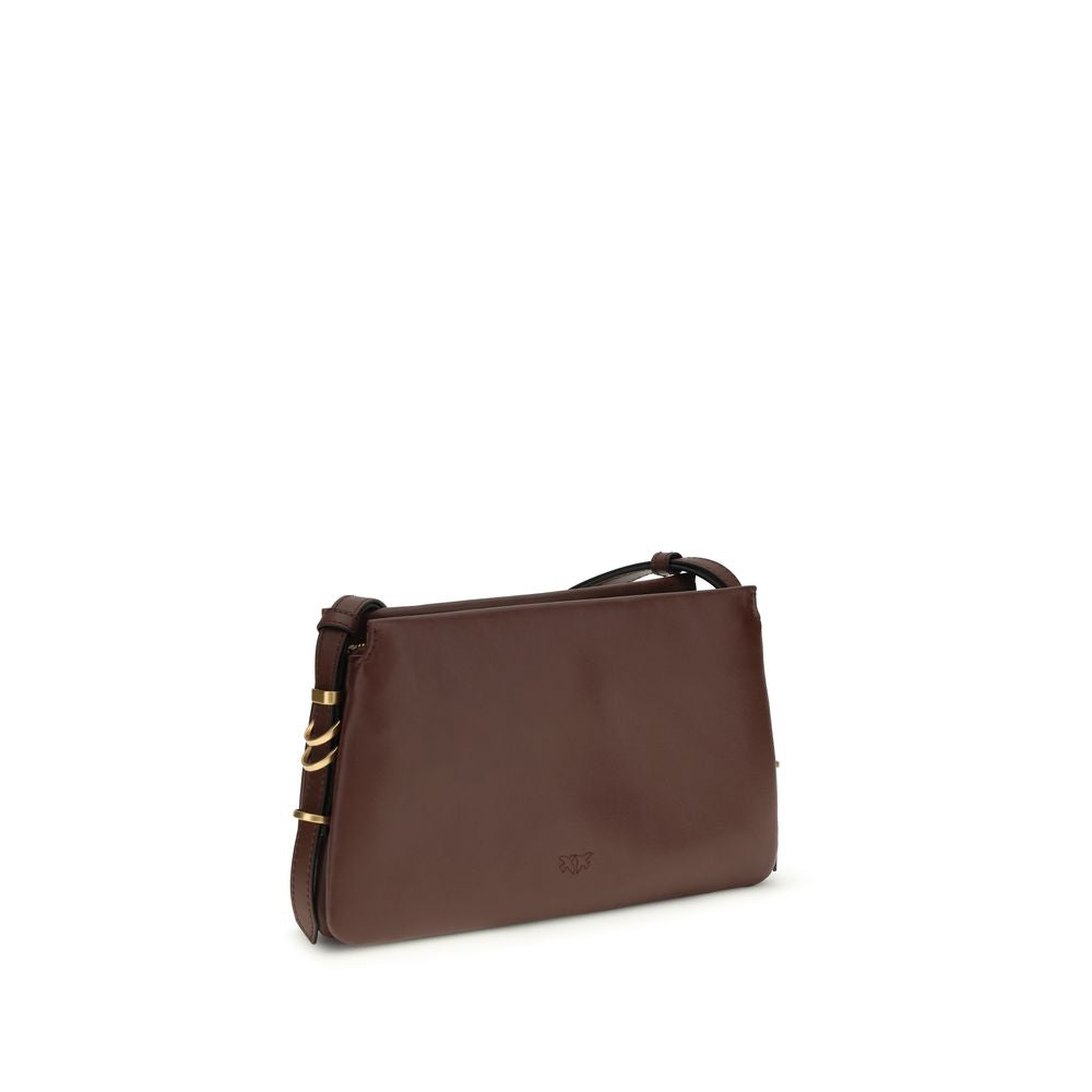 Sac porté épaule PINKO en cuir de veau marron Bos Taurus