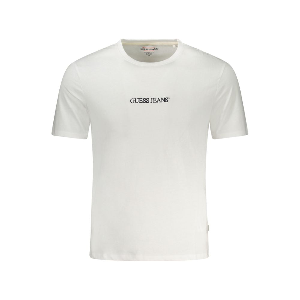Guess Jeans Bianco Cotton Men T-Shirt