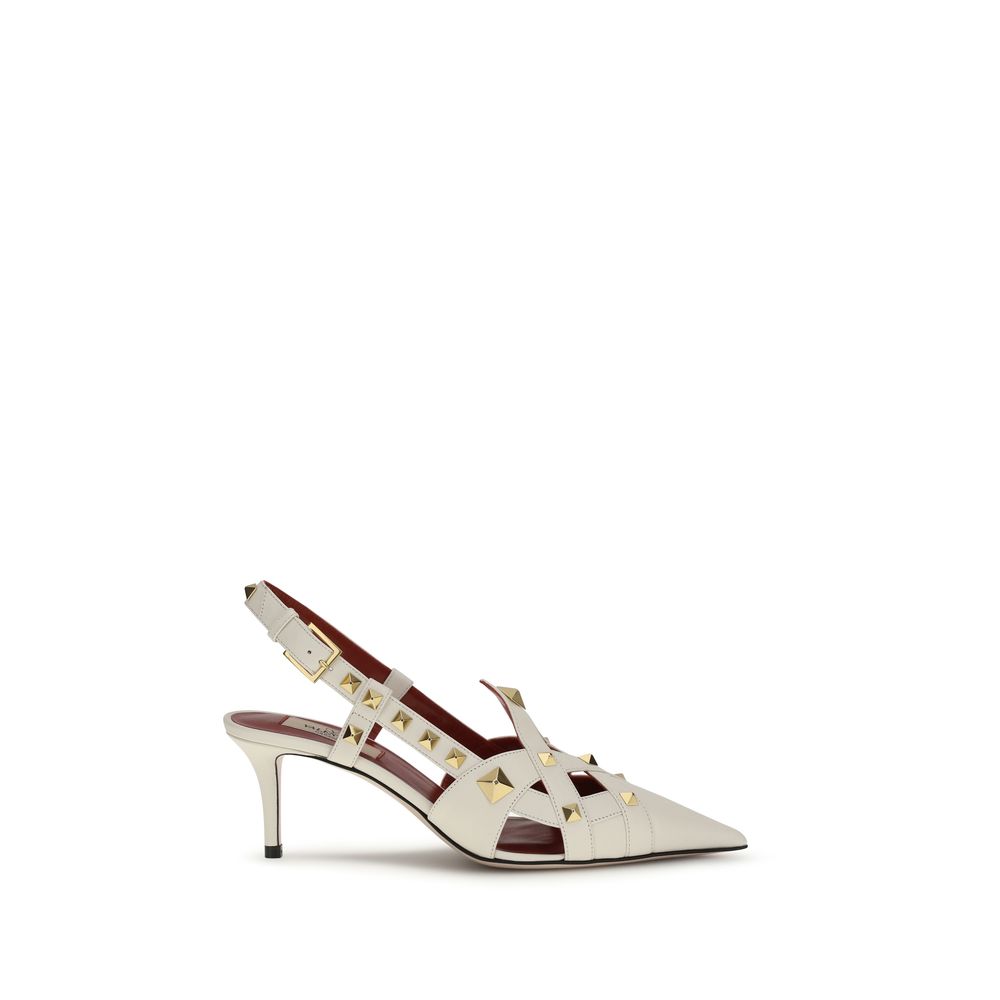 Valentino Garavani Beige Goatskin High Heel Pumps