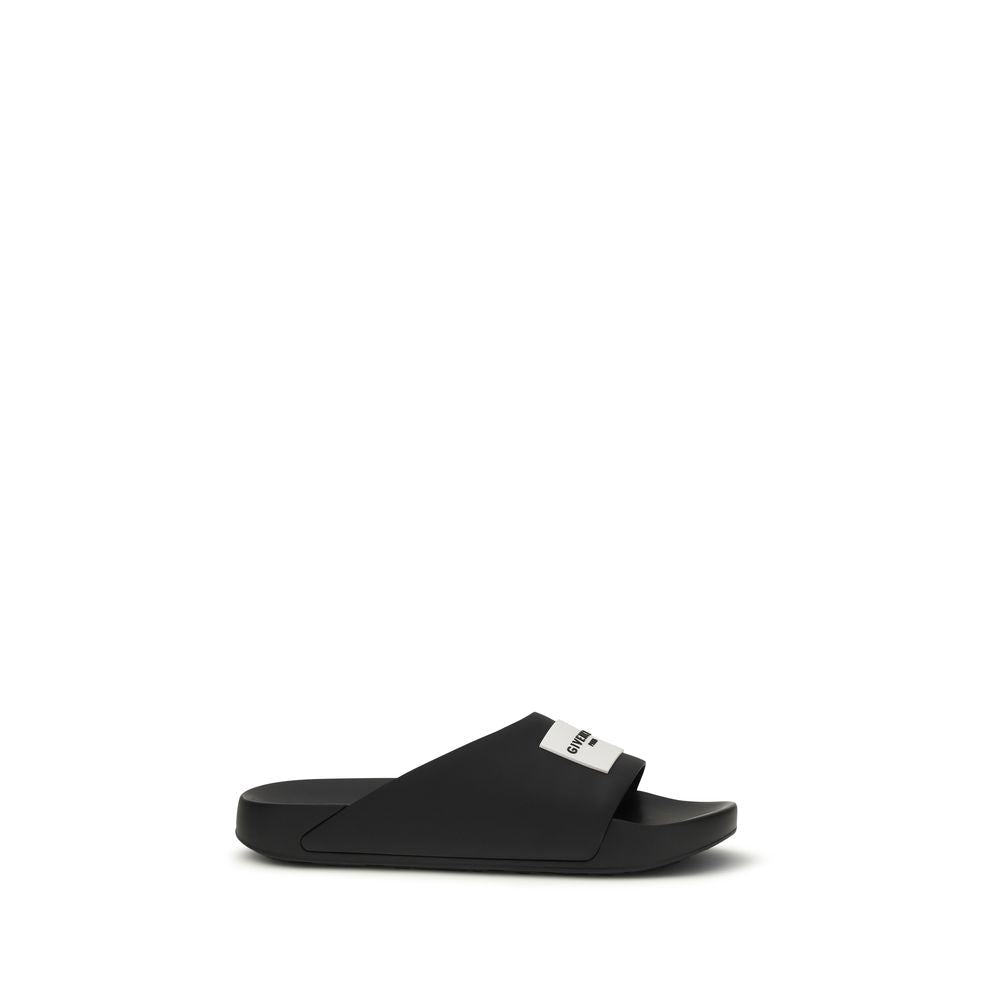 Givenchy Black Rubber Sandals