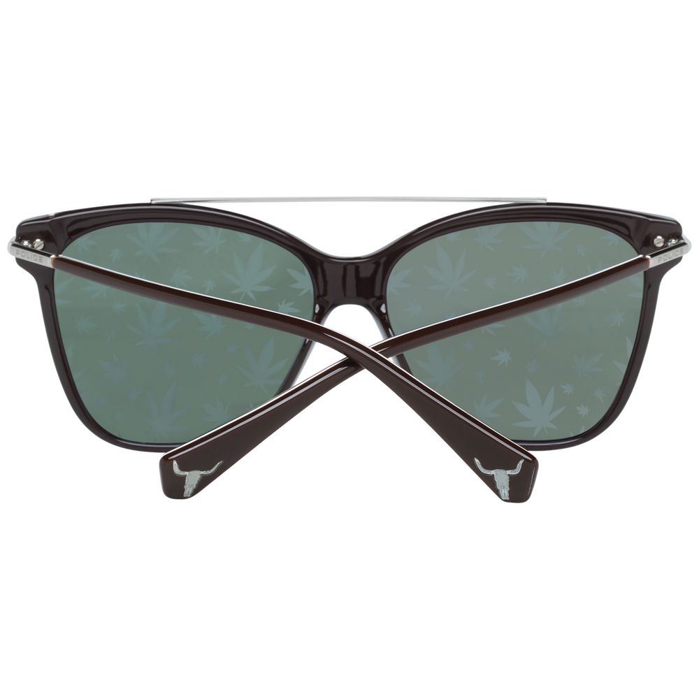 Police Braune Metall- & Kunststoffsonnenbrille
