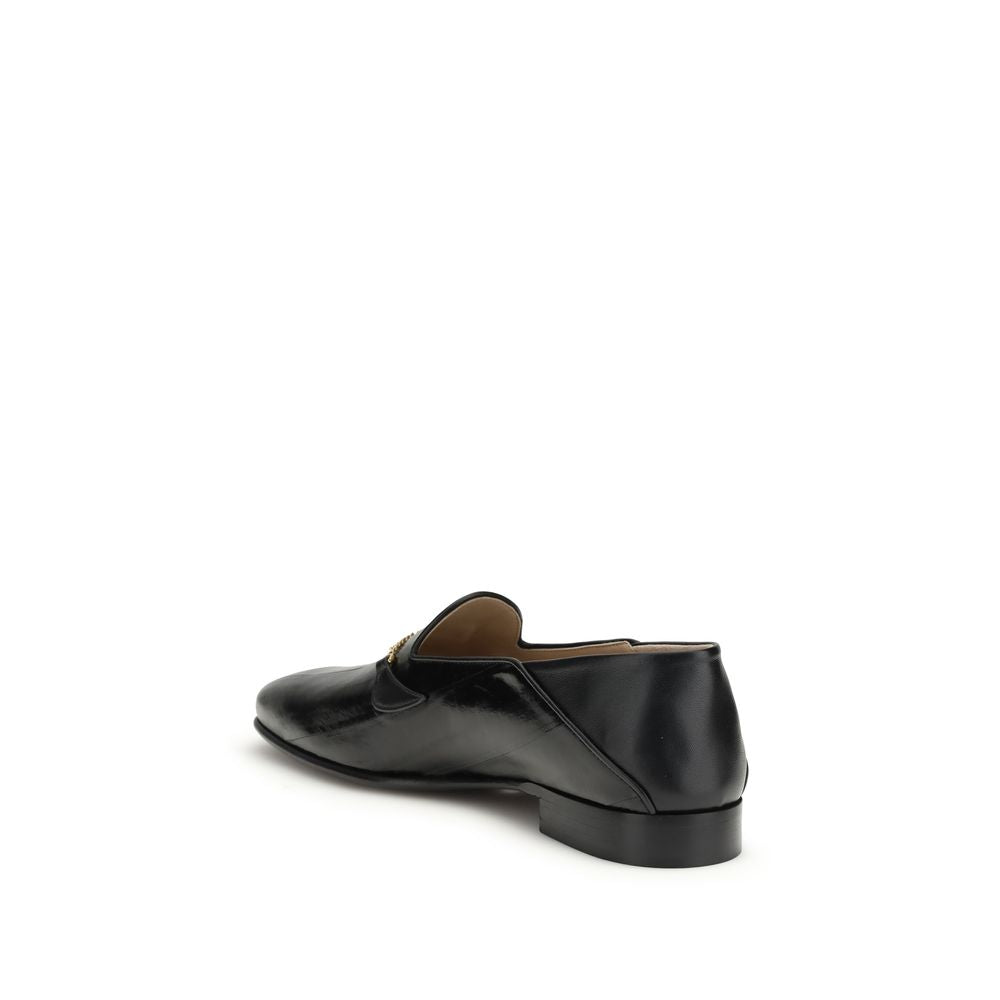 Mocassins à enfiler Valentino Garavani en cuir de veau noir