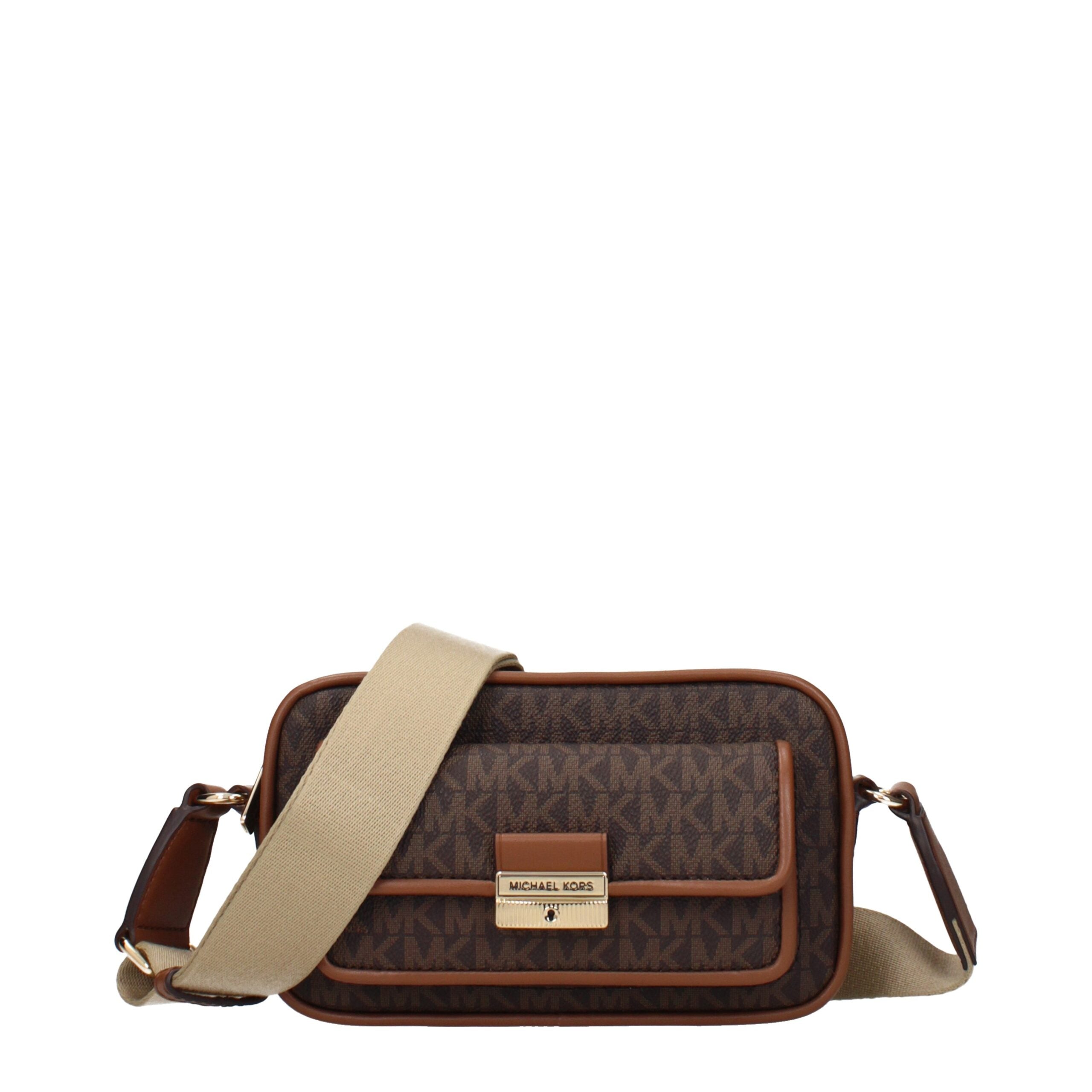 Sac bandoulière Michael Kors en tissu marron