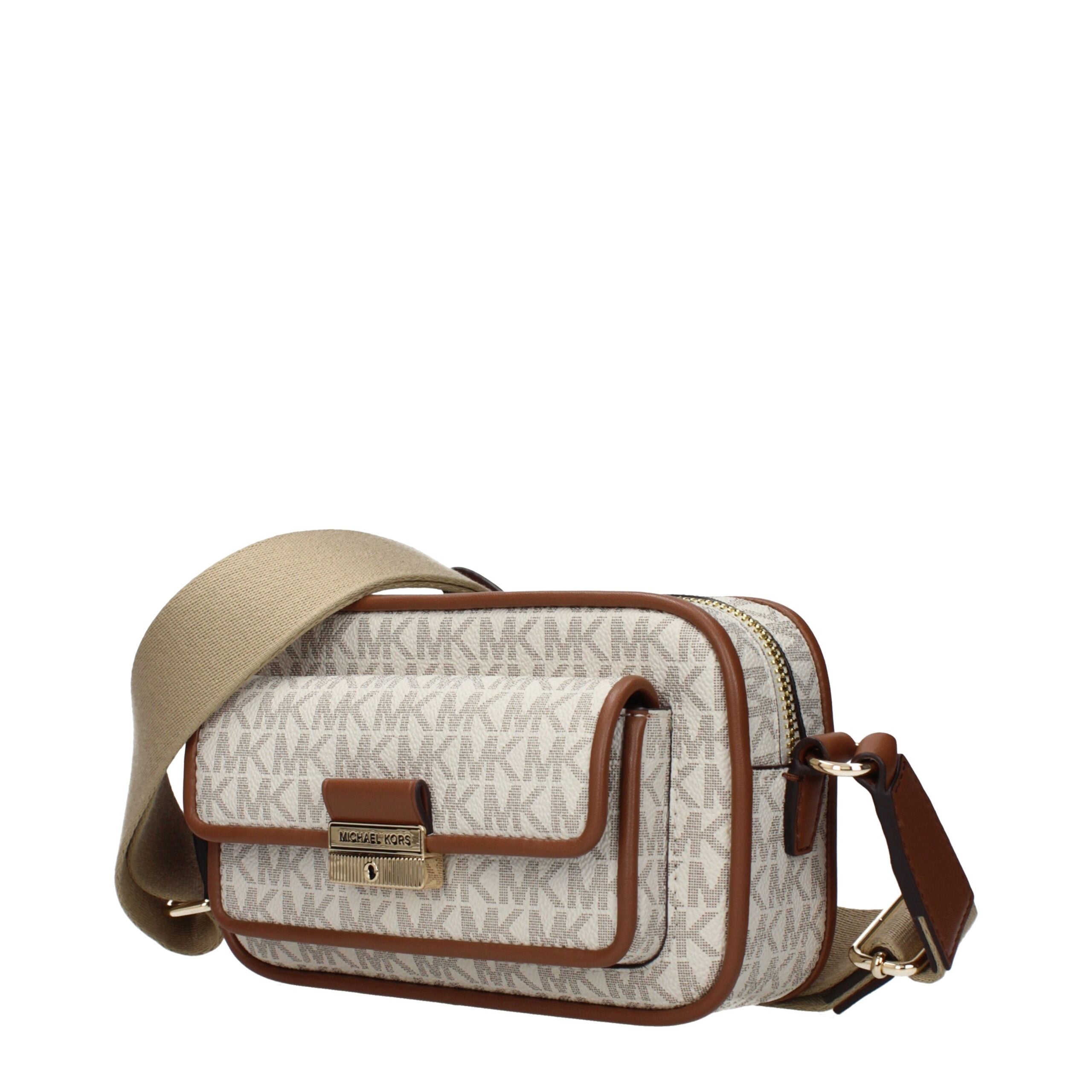 Sac bandoulière Michael Kors en tissu beige