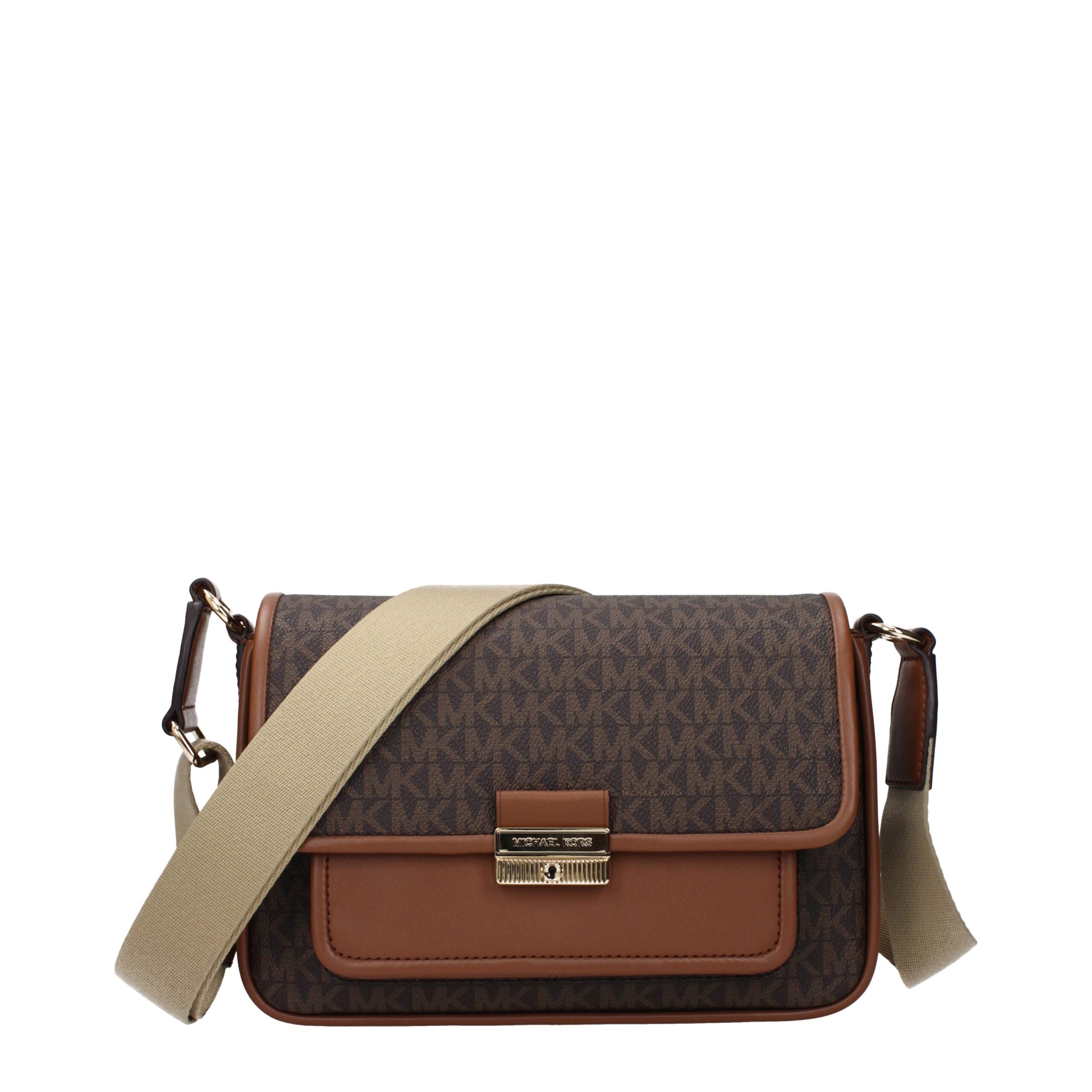 Sac bandoulière Michael Kors en tissu marron