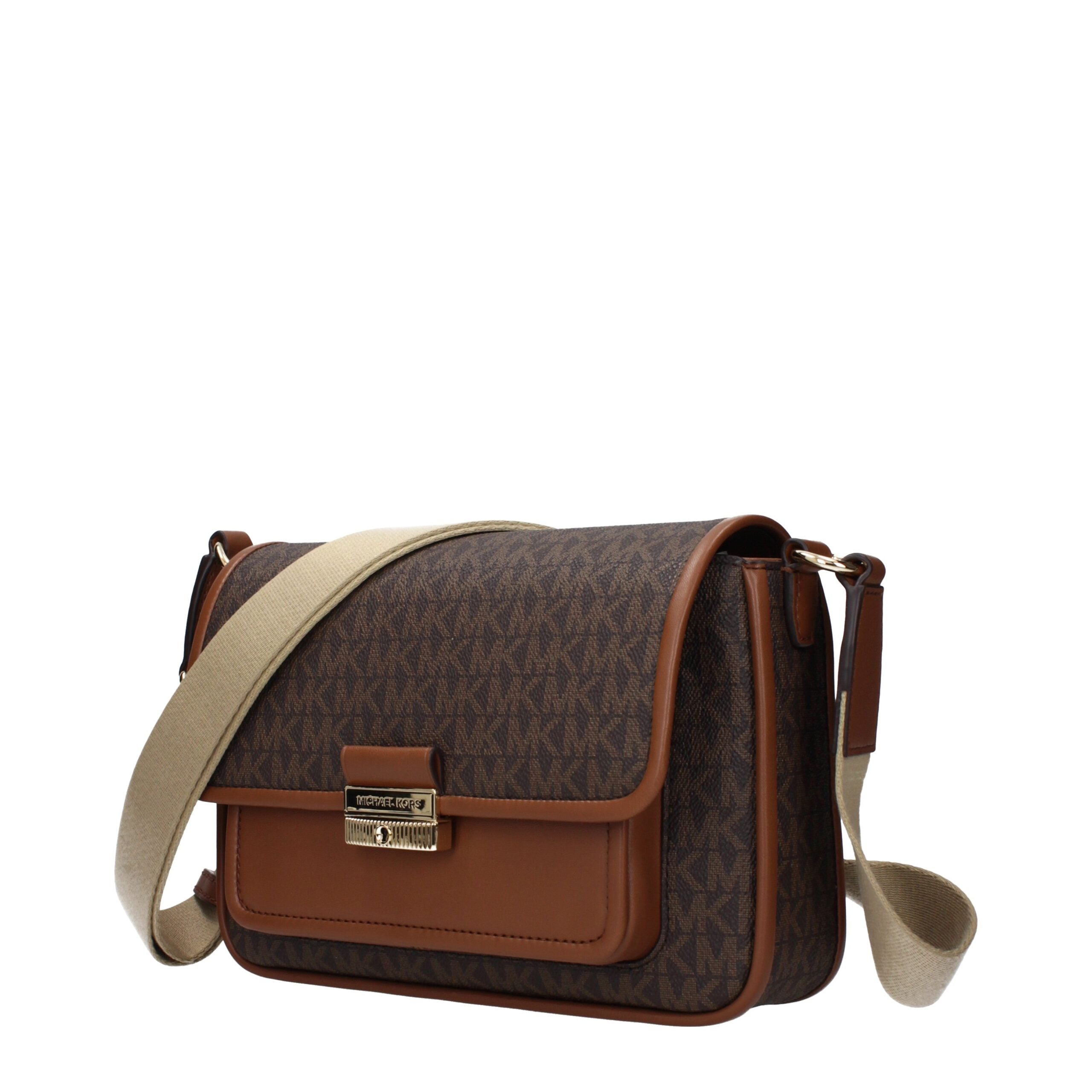 Sac bandoulière Michael Kors en tissu marron