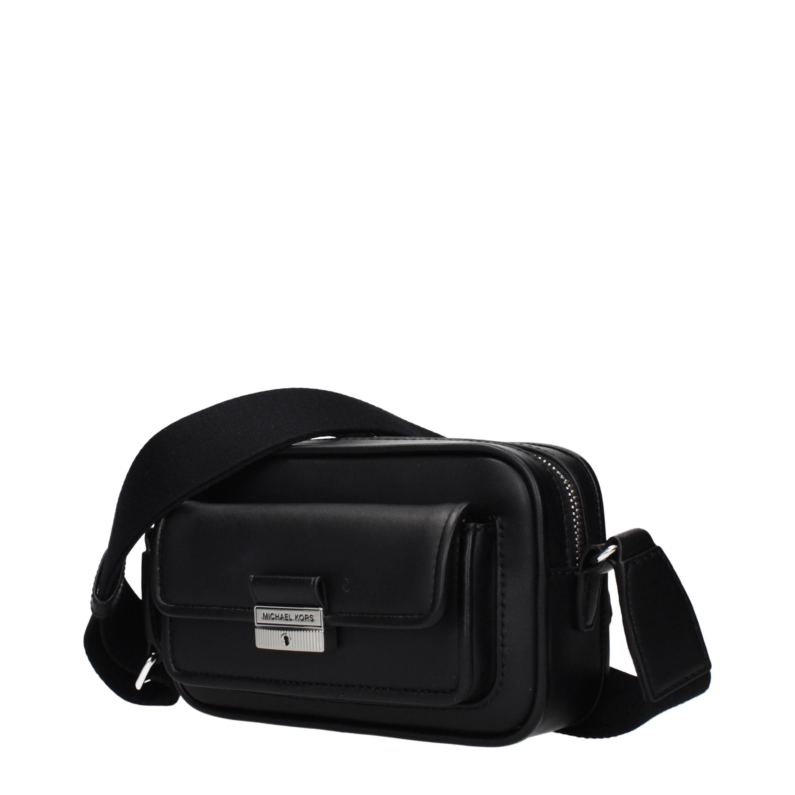 Sac bandoulière en cuir noir Michael Kors