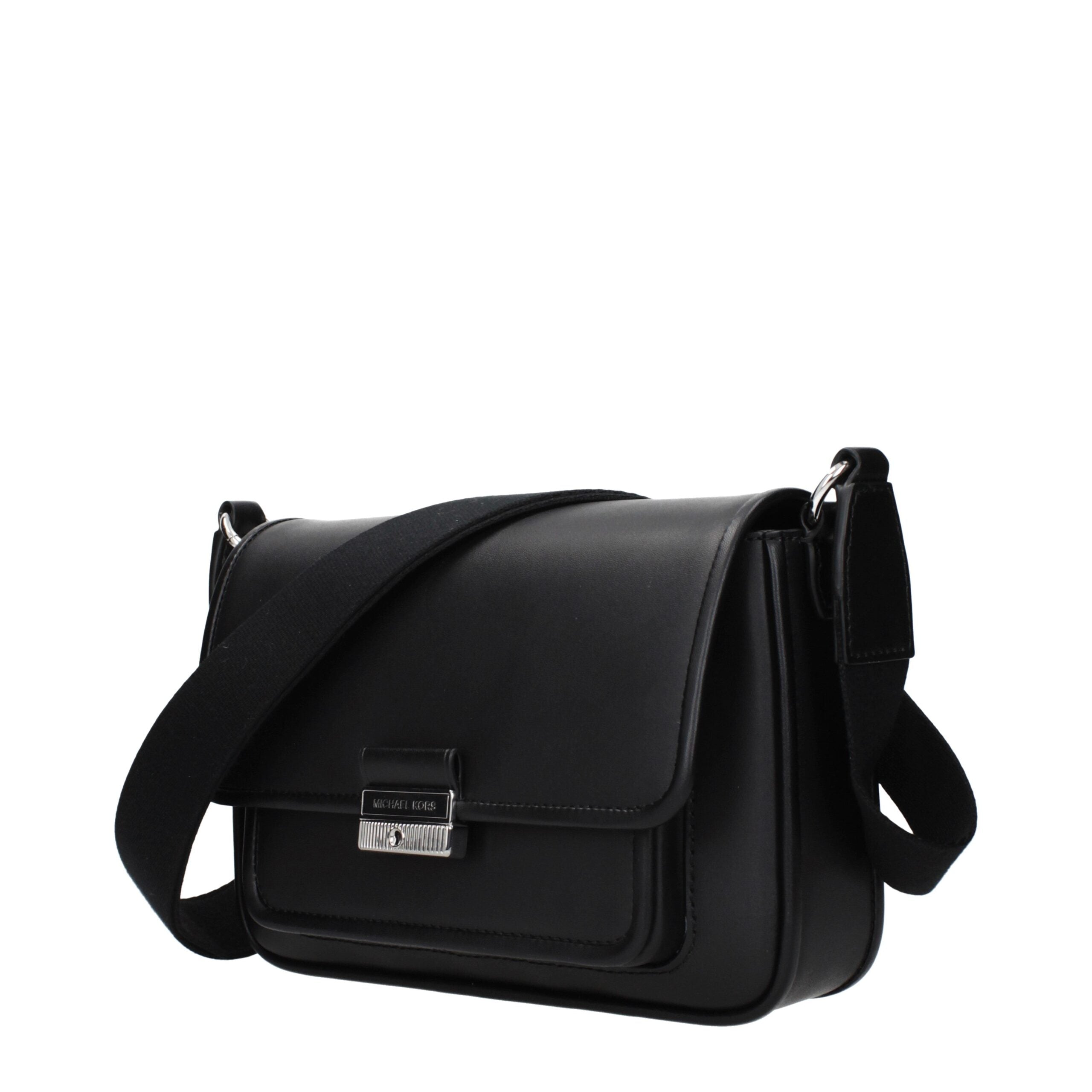 Sac bandoulière en cuir noir Michael Kors