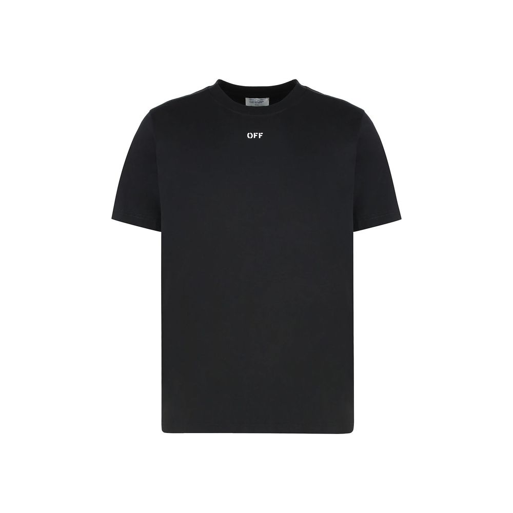 Off-White Black Cotton T-Shirt