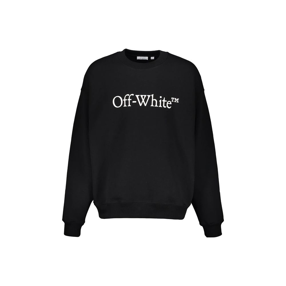 Off-White Black Cotton Sweatshirt