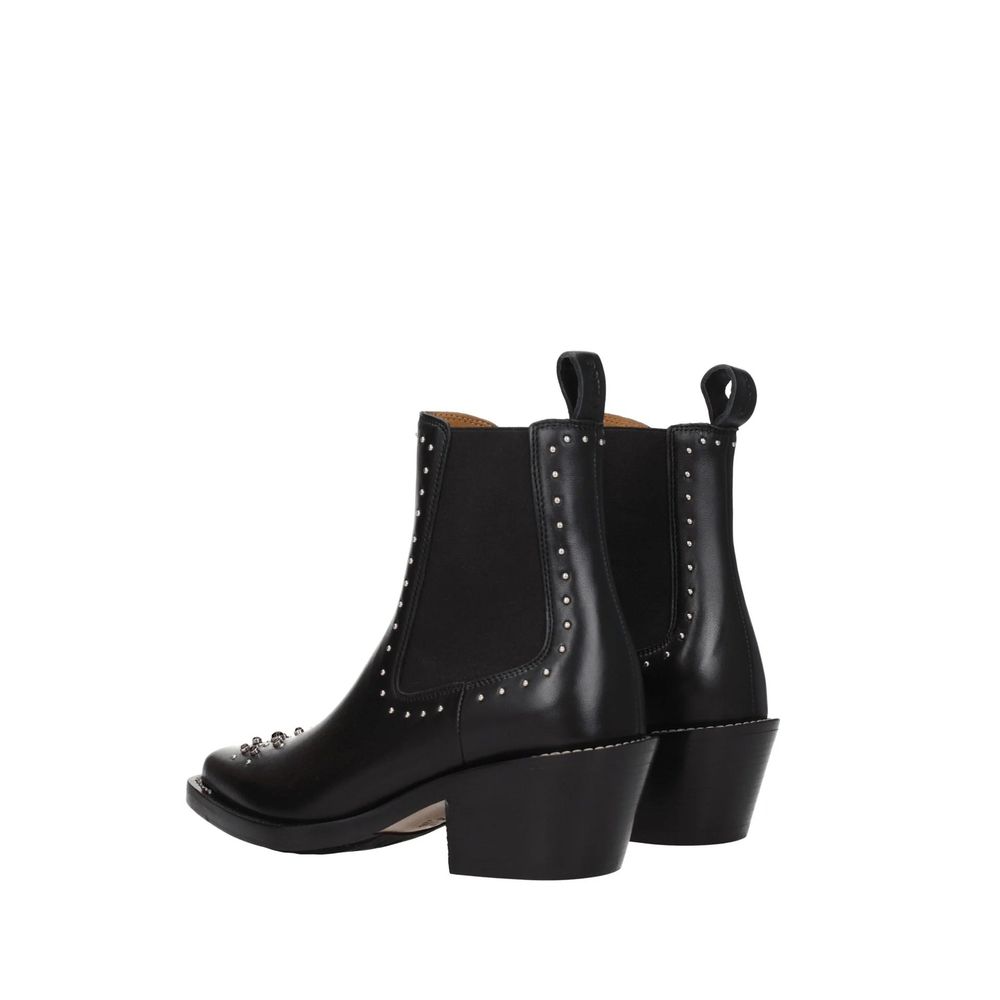 Chloé Black Leather Chelsea Boots