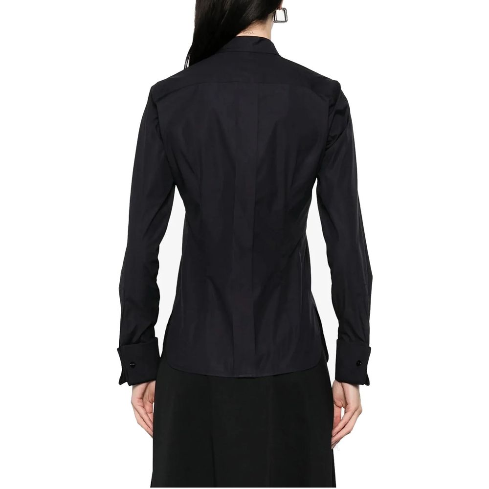 Max Mara Blue Cotton Dress Shirt