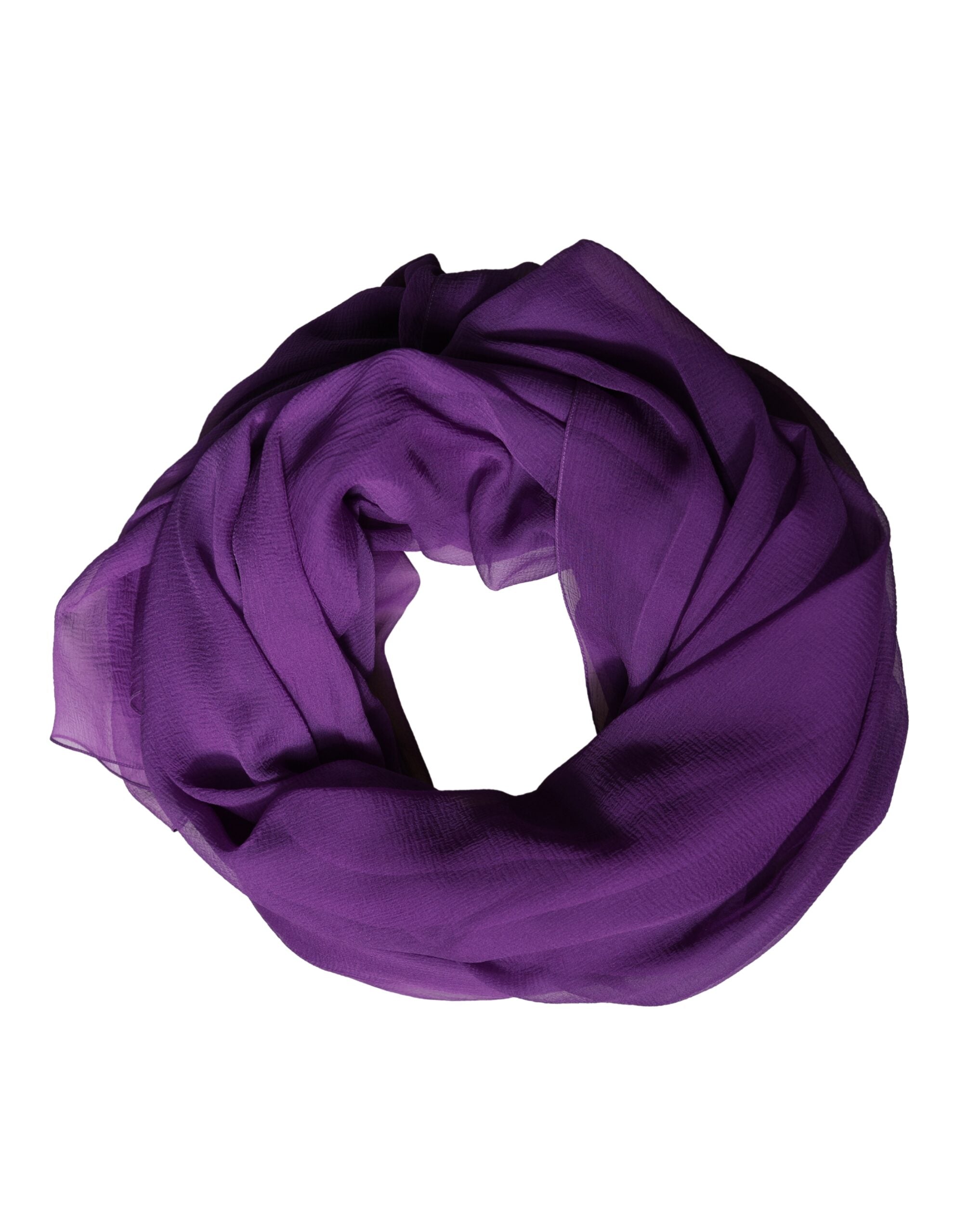 Dolce & Gabbana Purple Silk Neck Wrap Shawl Stole 200cm x 134cm Scarf