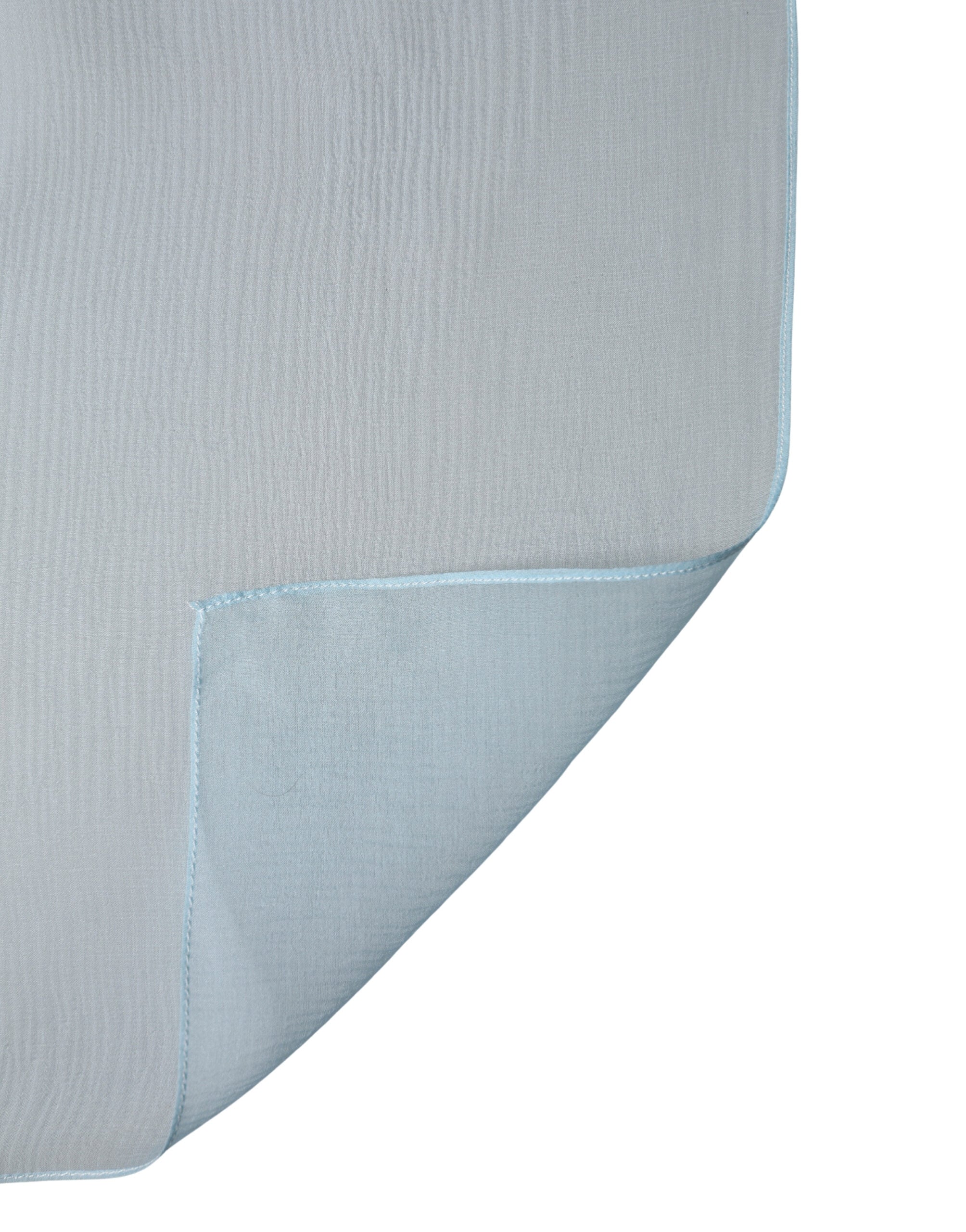 Dolce & Gabbana Light Blue Silk Neck Wrap Foulard 135.5cm x 131.5cm Scarf