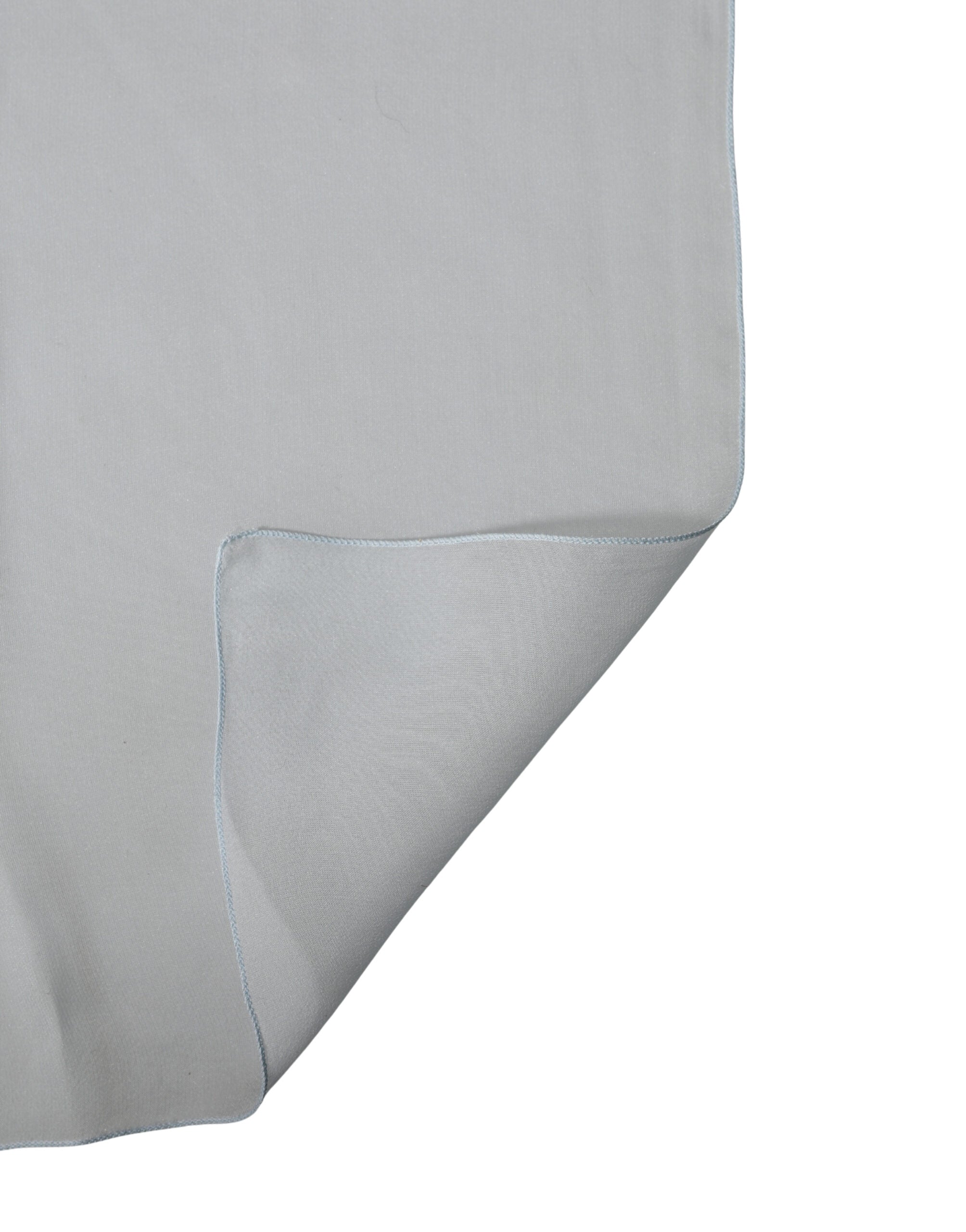 Dolce & Gabbana Light Blue Silk Sash Wrap Foulard 268cm x 120cm Scarf