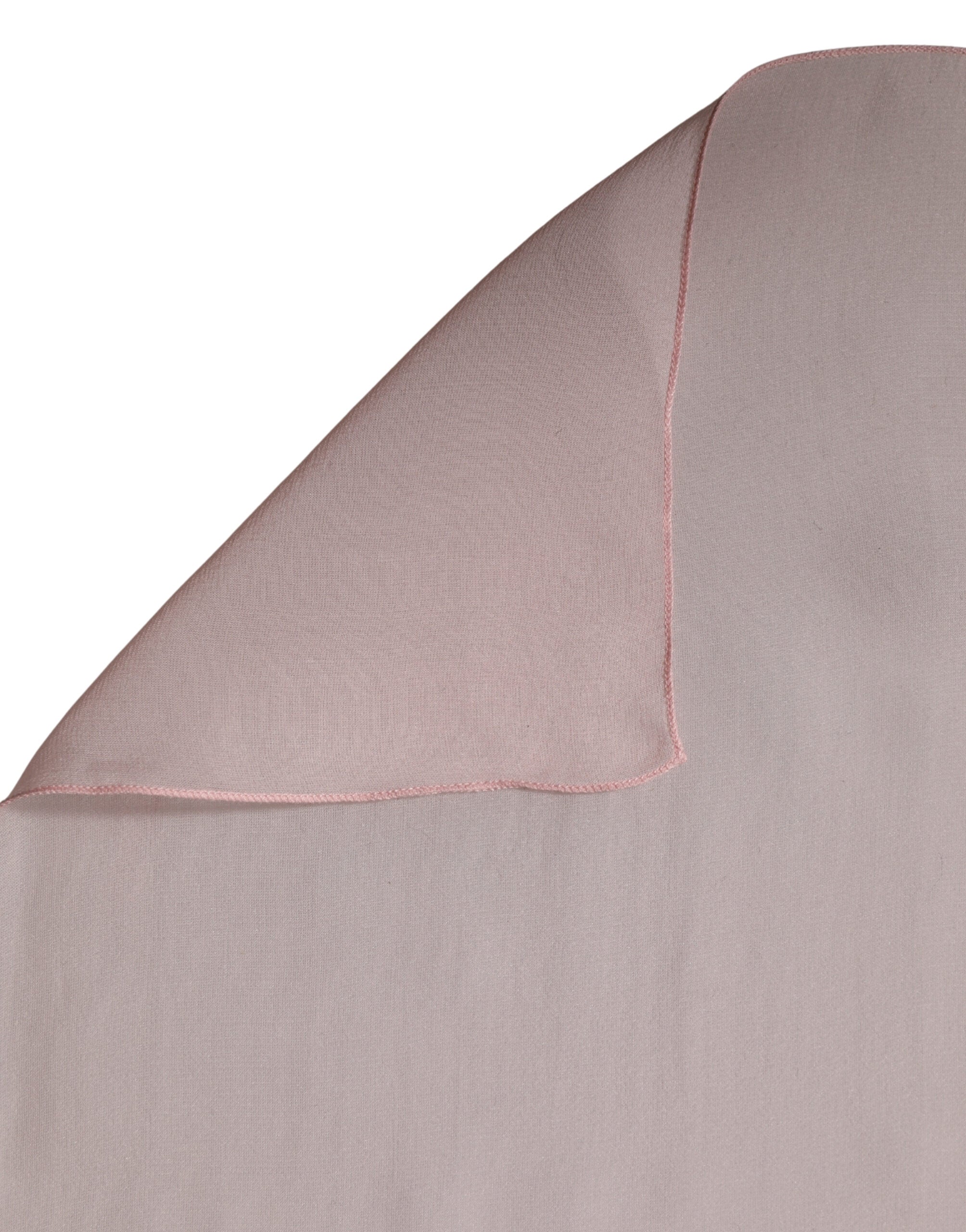 Dolce & Gabbana Light Pink Silk Neck Wrap Shawl Stole 272cm x 120cm Scarf