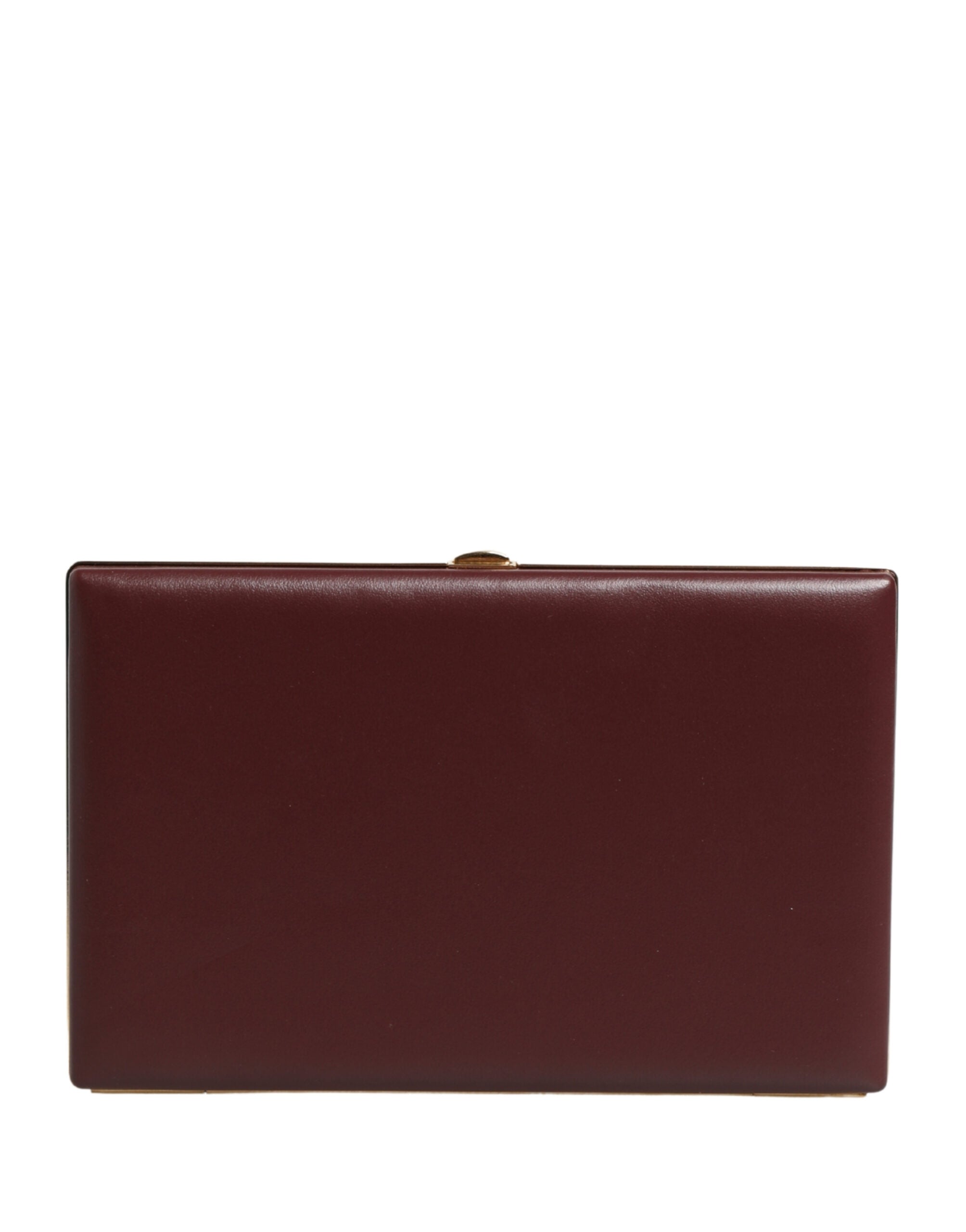Dolce & Gabbana Braune Clutch aus Kalbsleder Abendtasche für Damen