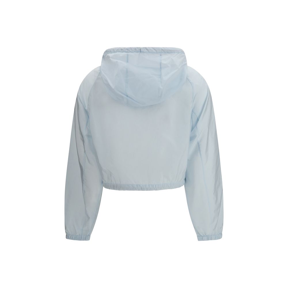 Prada Blue Recycled Polyamide Shell Jacket