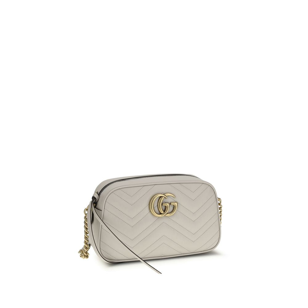 Gucci White Calf Leather Bos Taurus Handbag
