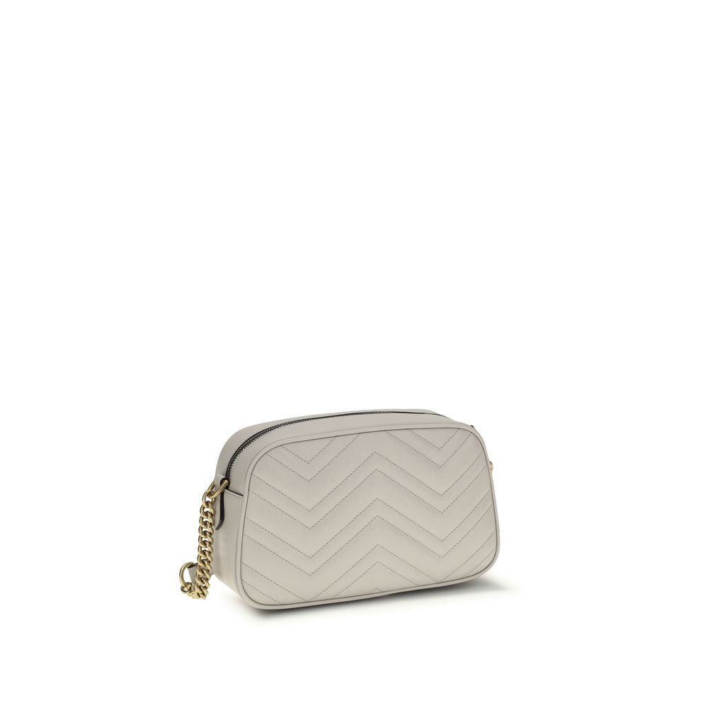 Gucci White Calf Leather Bos Taurus Handbag