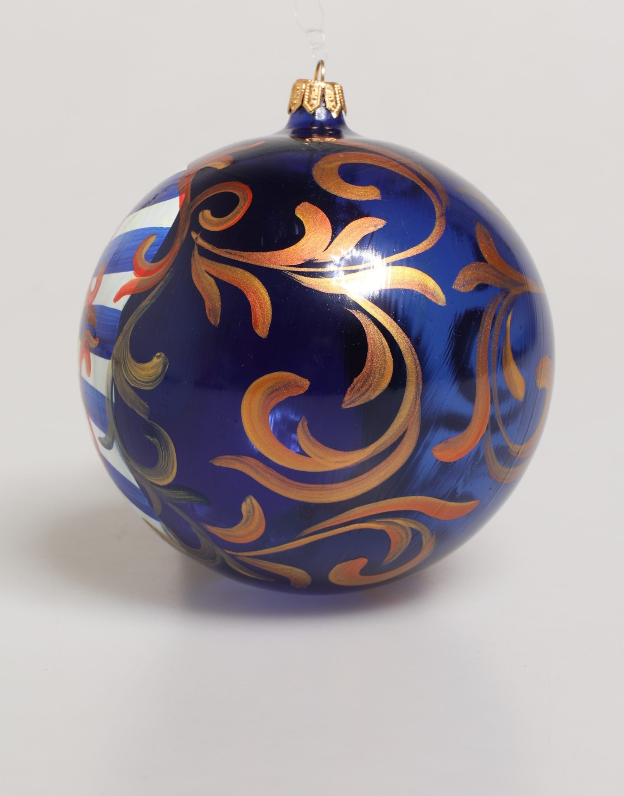 Boule de Noël Dolce & Gabbana multicolore avec ornement sicilien peint à la main