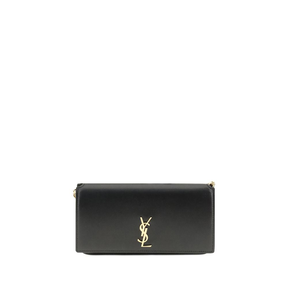Saint Laurent Black Calf Leather Bos Taurus Shoulder Bag