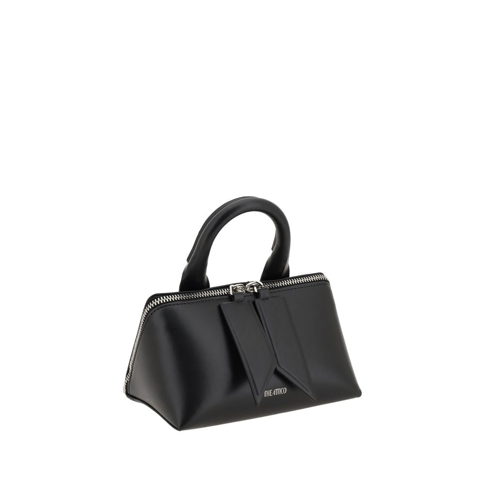 The Attico Black Calf Leather Bos Taurus Shoulder Bag
