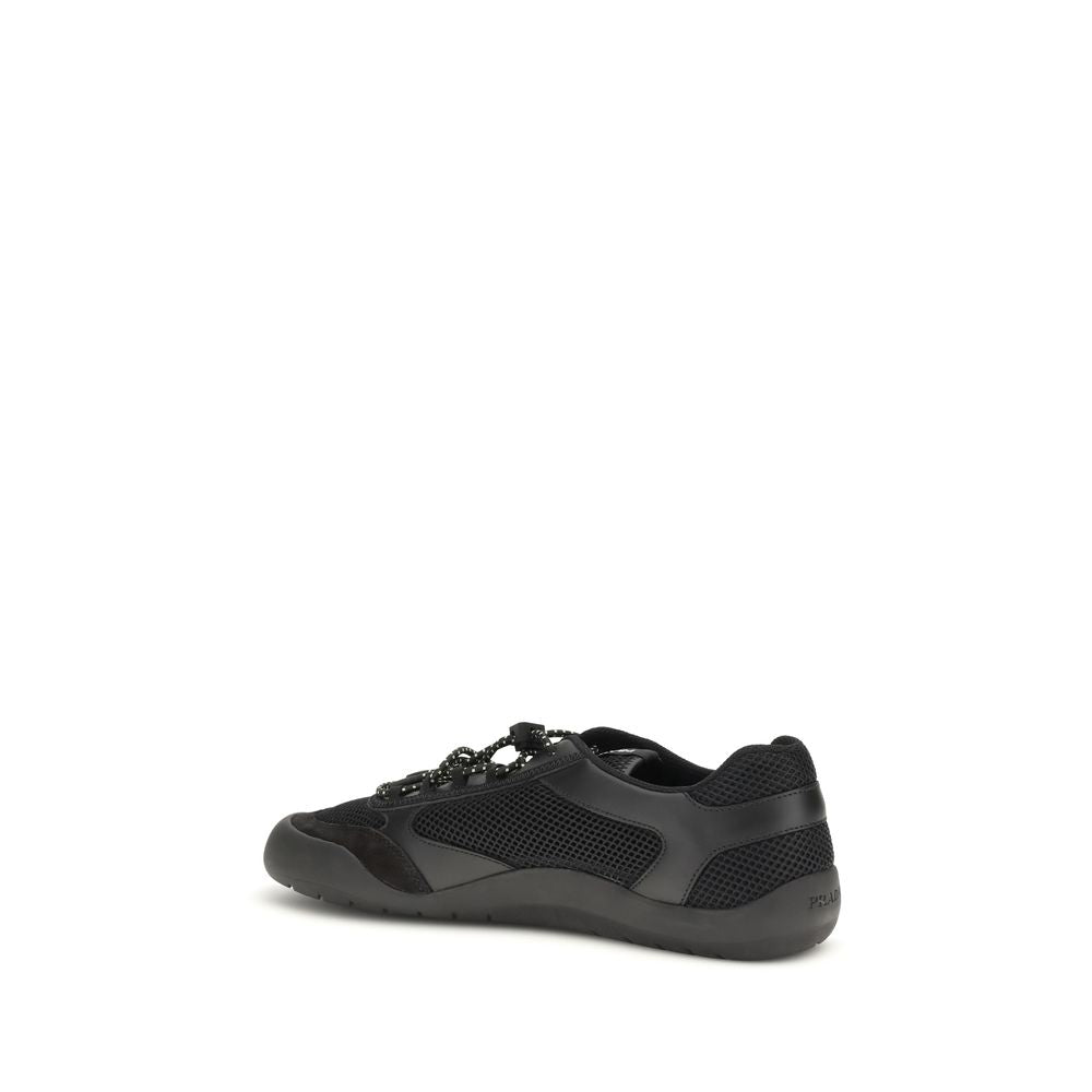 Prada Black Polyester Athletic Sneakers