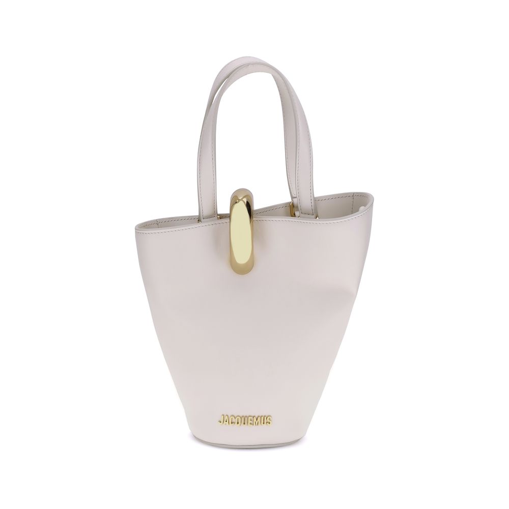 Jacquemus Beige Calf Leather Bos Taurus Shoulder Bag