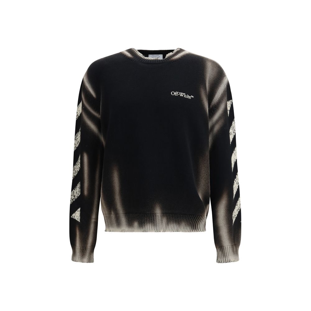 Off-White Black Cotton Sweatshirt