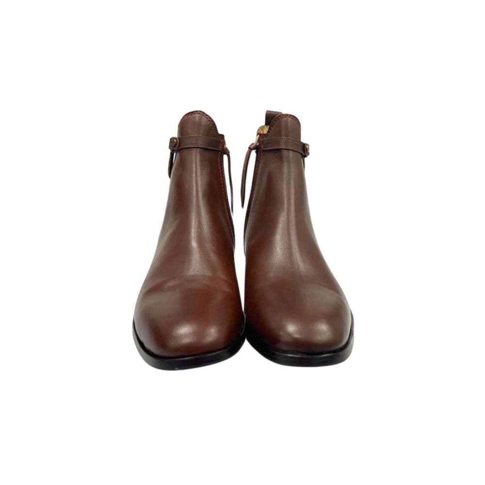 Borbonese Brown Genuine Leather Women Boot