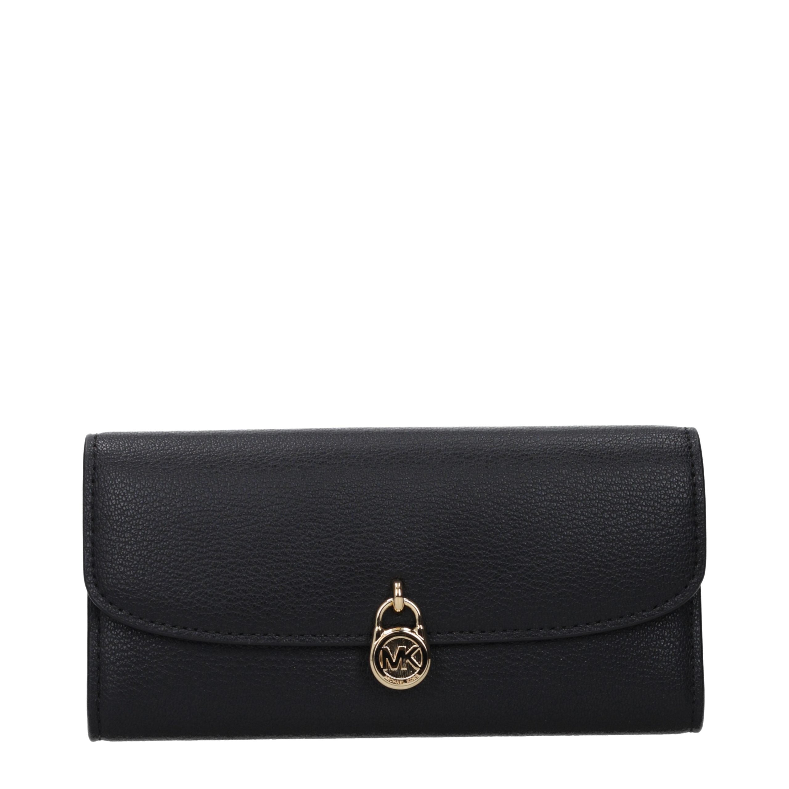 Michael Kors Schwarzes Lederportemonnaie