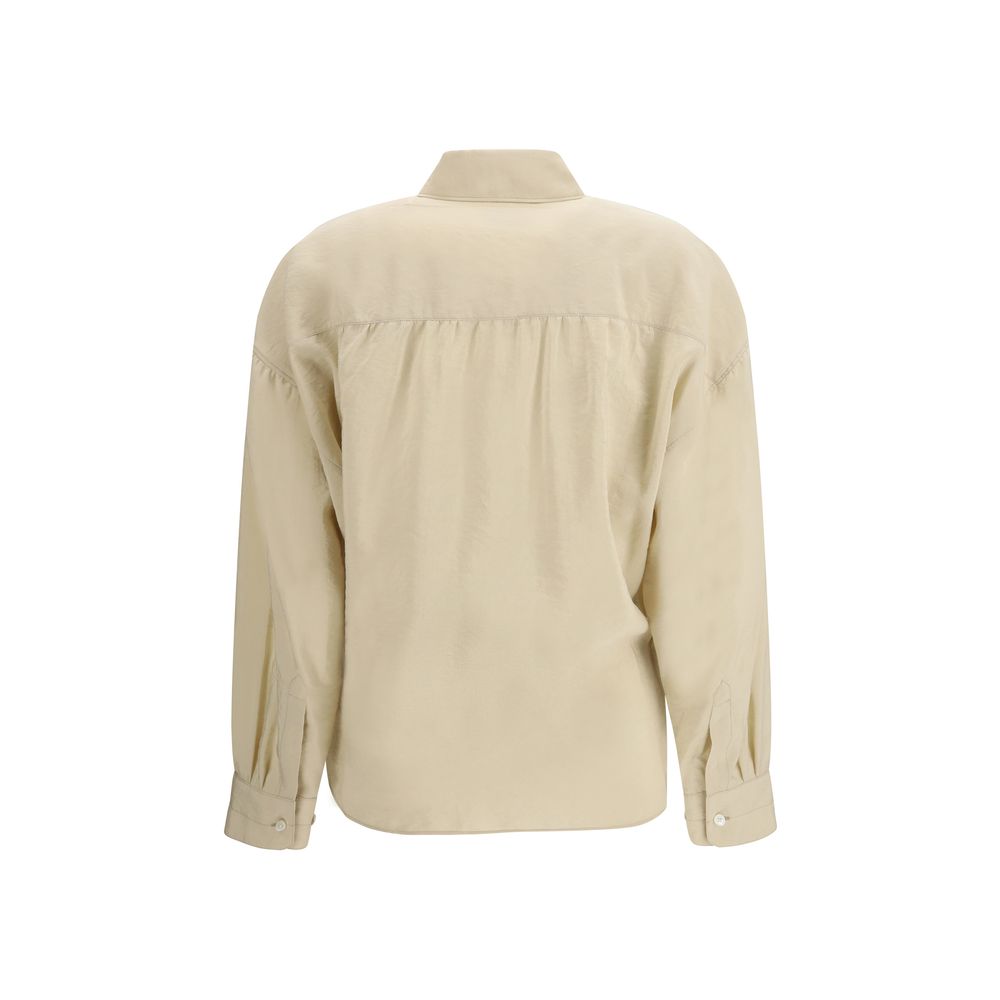 Lemaire Beige Silk Dress Shirt